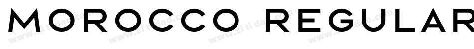 Morocco Regular字体转换